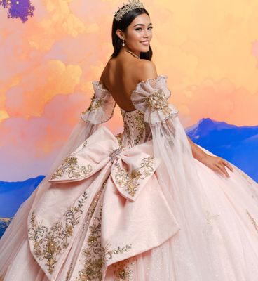 Pr30208 Blush/gold Quince Dress