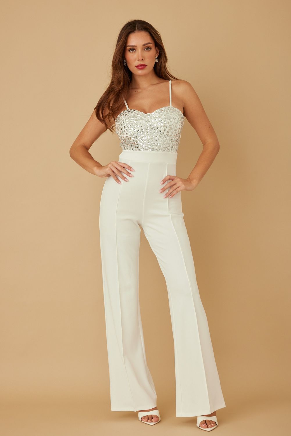 JP17055 White Jumpsuit