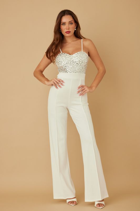 JP17055 White Jumpsuit