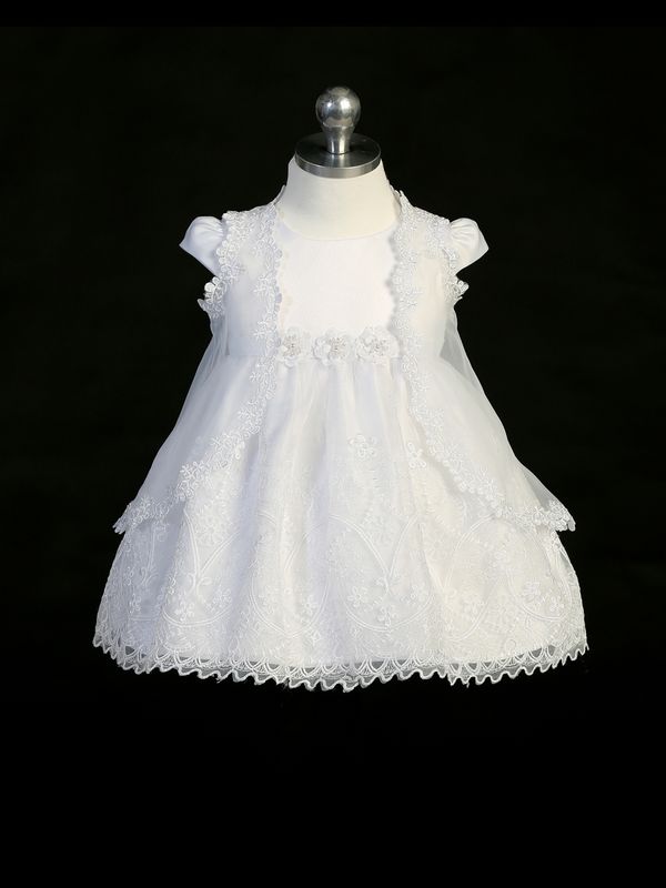 2356 White Baptism Dress