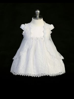 2356 White Baptism Dress