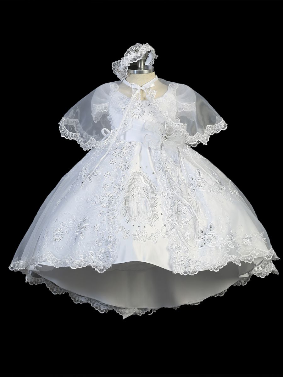 2388 White Baptism Dress