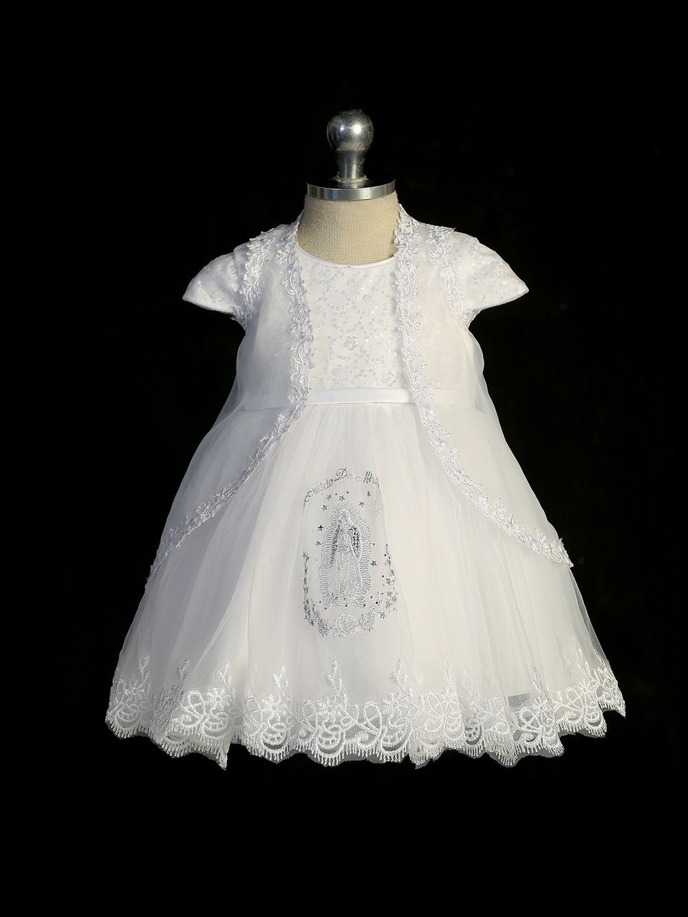 2382 White Baptism Dress