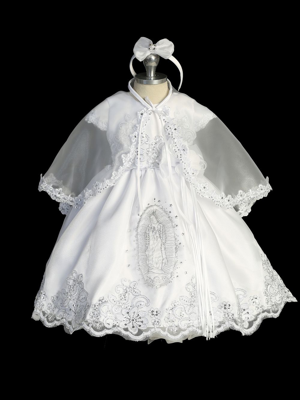 2407 White Satin Dress Maria