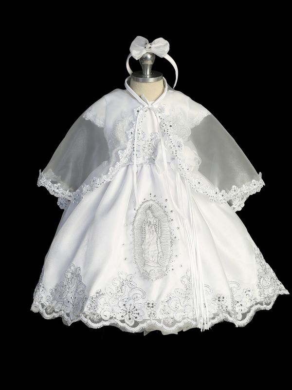 2407 White Satin Dress Maria