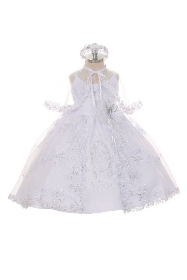 400 White Baptism Dress