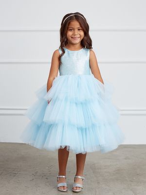 5790S Sky Blue Baby Dress