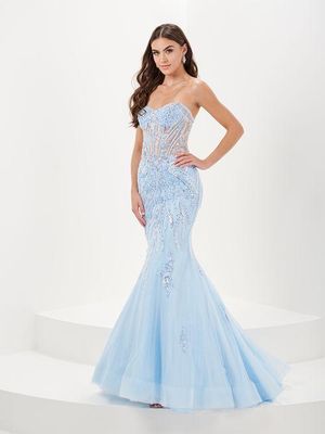 16074 Sky/silver Evening/prom Dress 16074 Sky/silver Evening/prom Dress