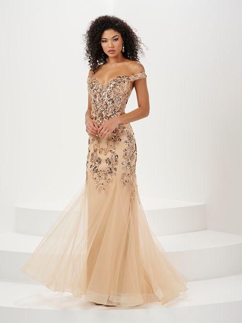 14185 Gold Evening/Prom Dress