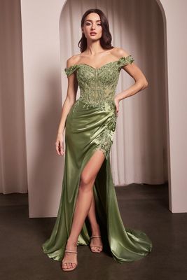 CD0186 Greenery Evening/Prom Dress