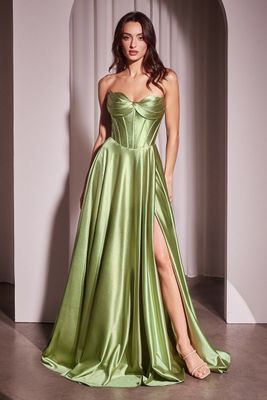 CD378 Greenery Prom/Evening Dress