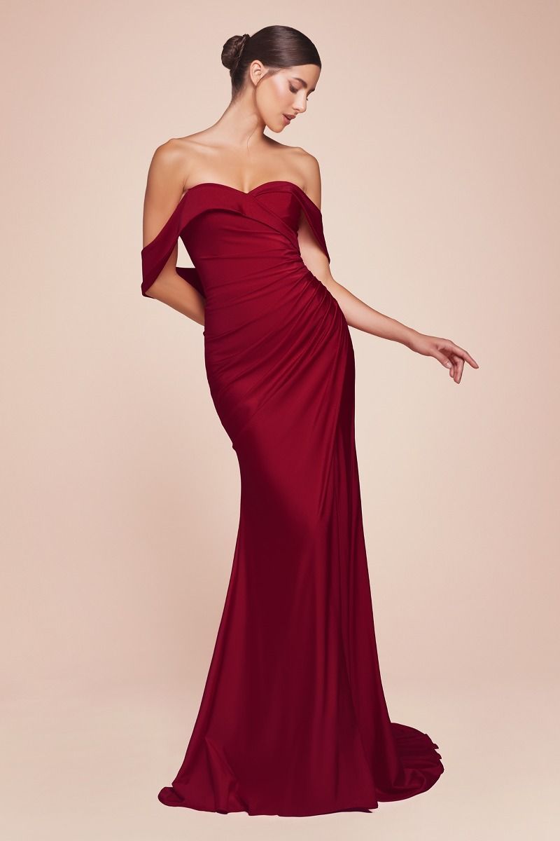 CD790 Burgundy Evening/Prom Dress