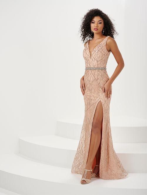 14167 Gold Prom/evening Dress