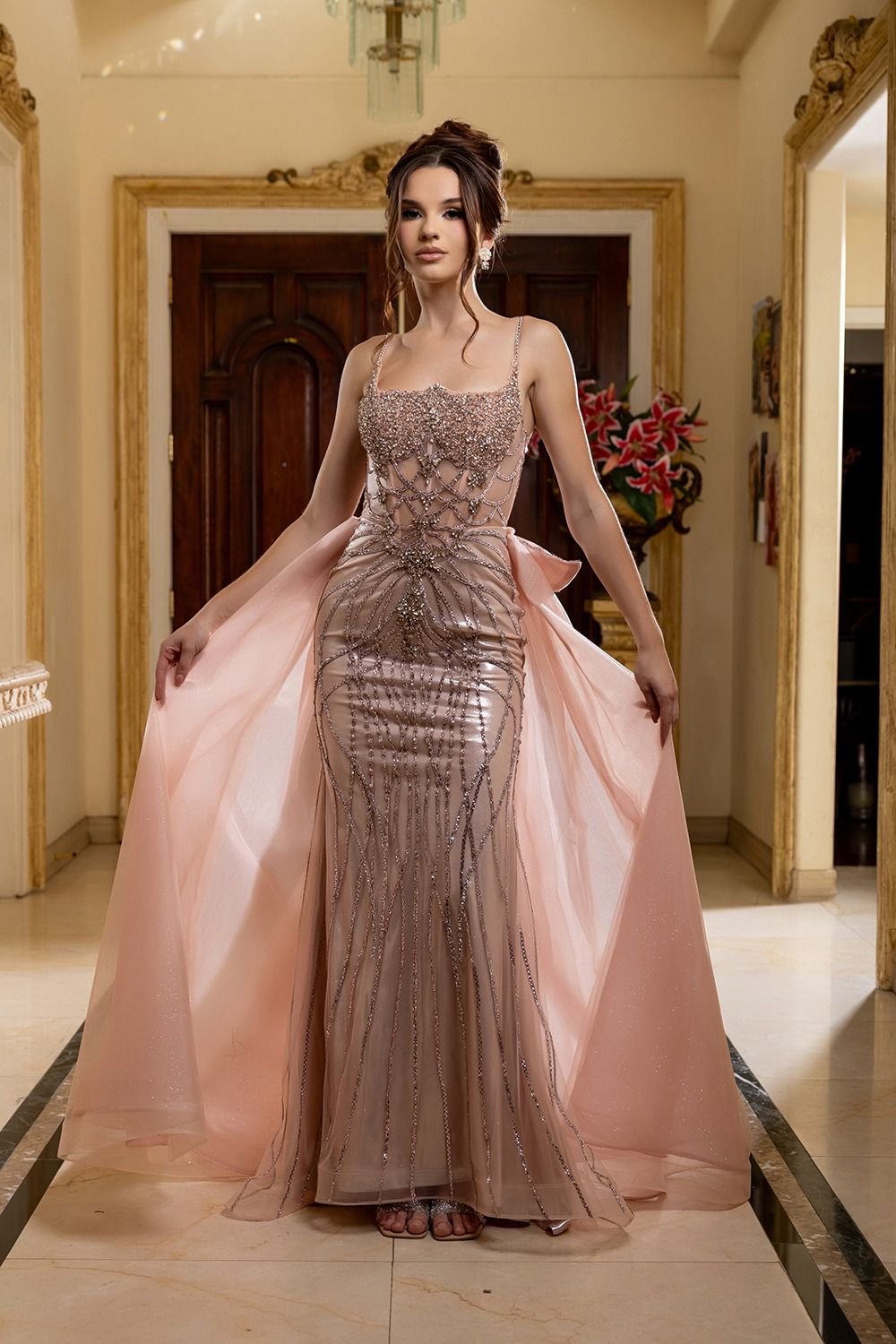 RQ8234 Rosegold Prom/evening Dress