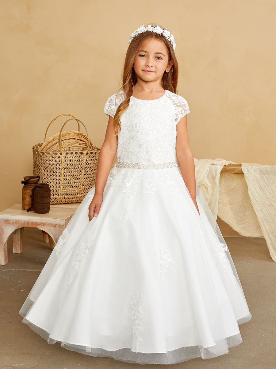 5851 White Bead/pearl Dress