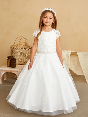 5851 White Bead/pearl Dress