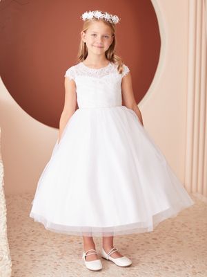 5859B White Girl Dress