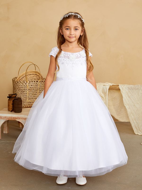 5842B White Girl Dress
