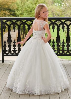 Mb9105 White Girl Dress