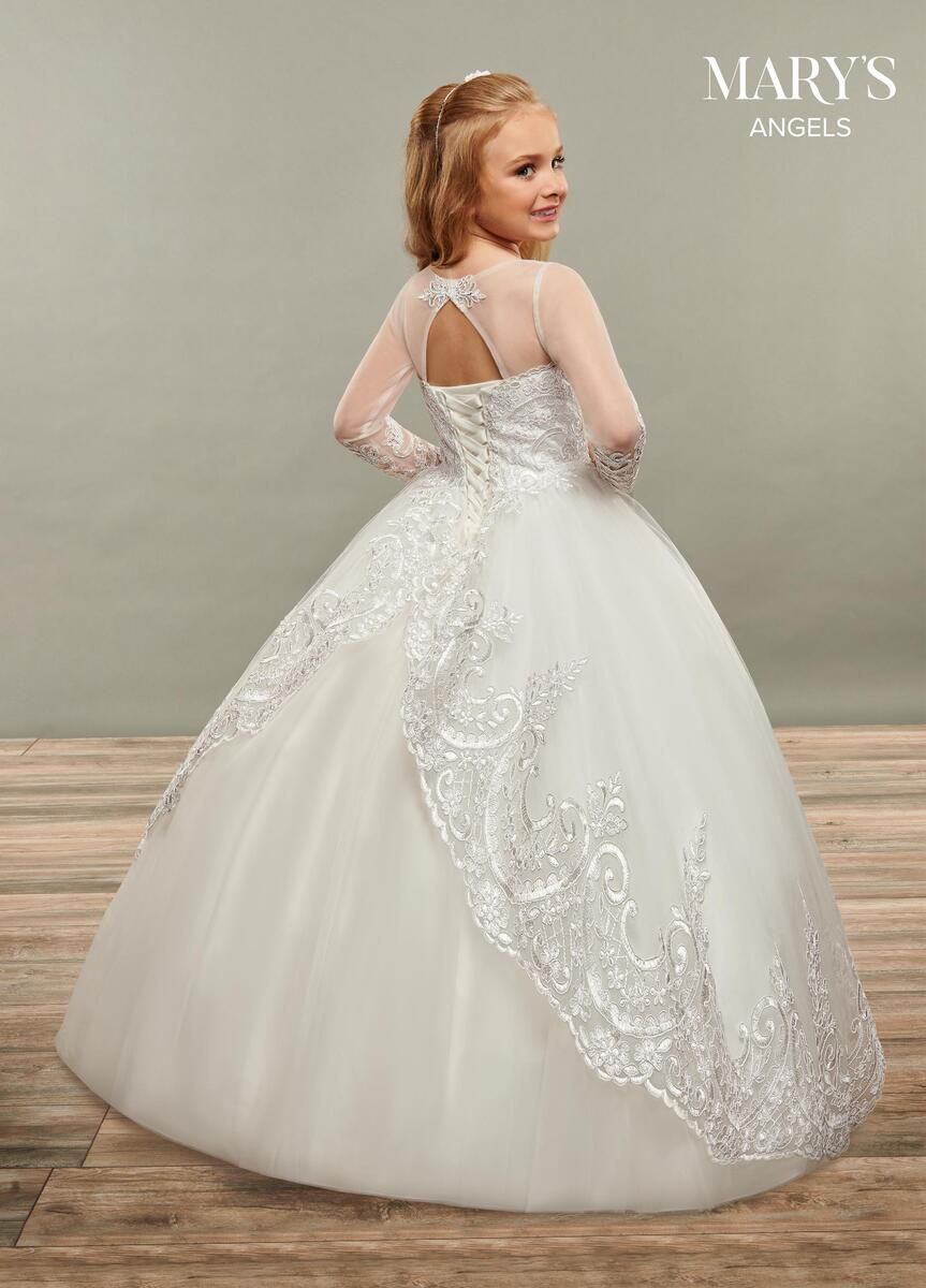 Mb9066 White Girl Dress