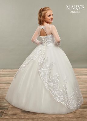 Mb9066 White Girl Dress