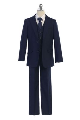 BJ4005-3N Navy Suit BIG SIZE