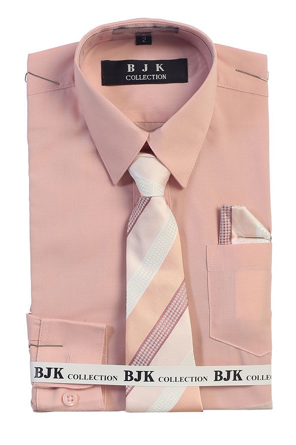 ST-Blu Blush Boy Shirt W/Tie