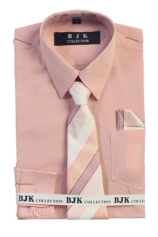 ST-Blu Blush Boy Shirt W/Tie
