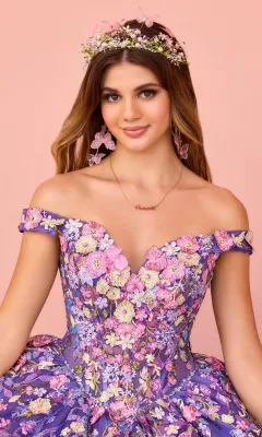 Pr30155 Purple Multi Quince Dress