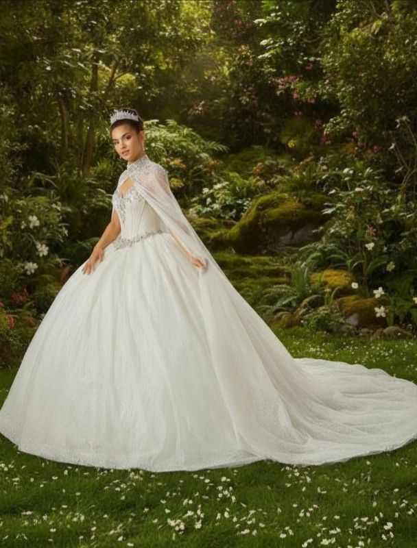 26001 Ivory Bridal/quince Dress