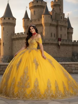 56448 Yellow/gold Quince Dress