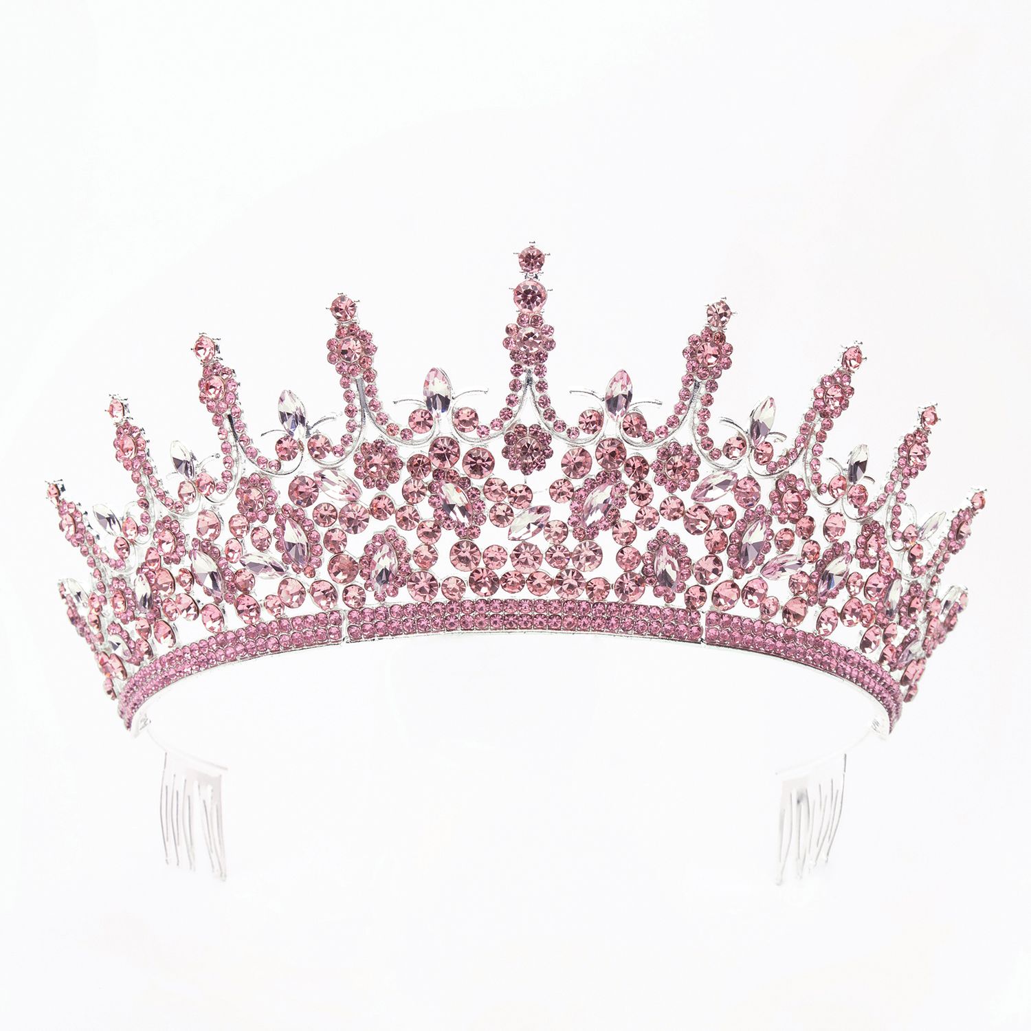 CR1025 Silver/pink Tiara