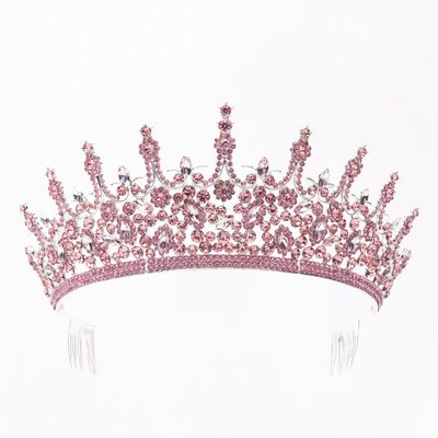 CR1025 Silver/pink Tiara