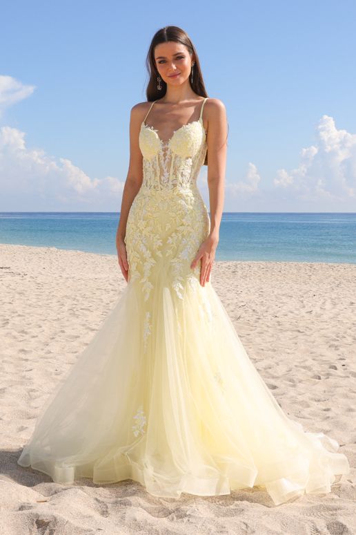 2120 Yellow Prom/Evening Dress