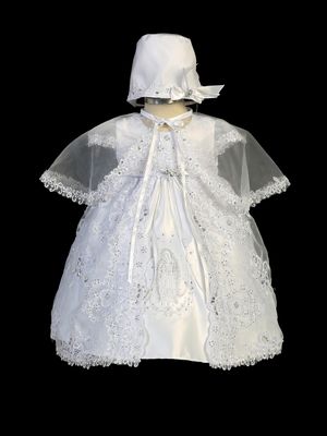 2297 White Baptism Dress