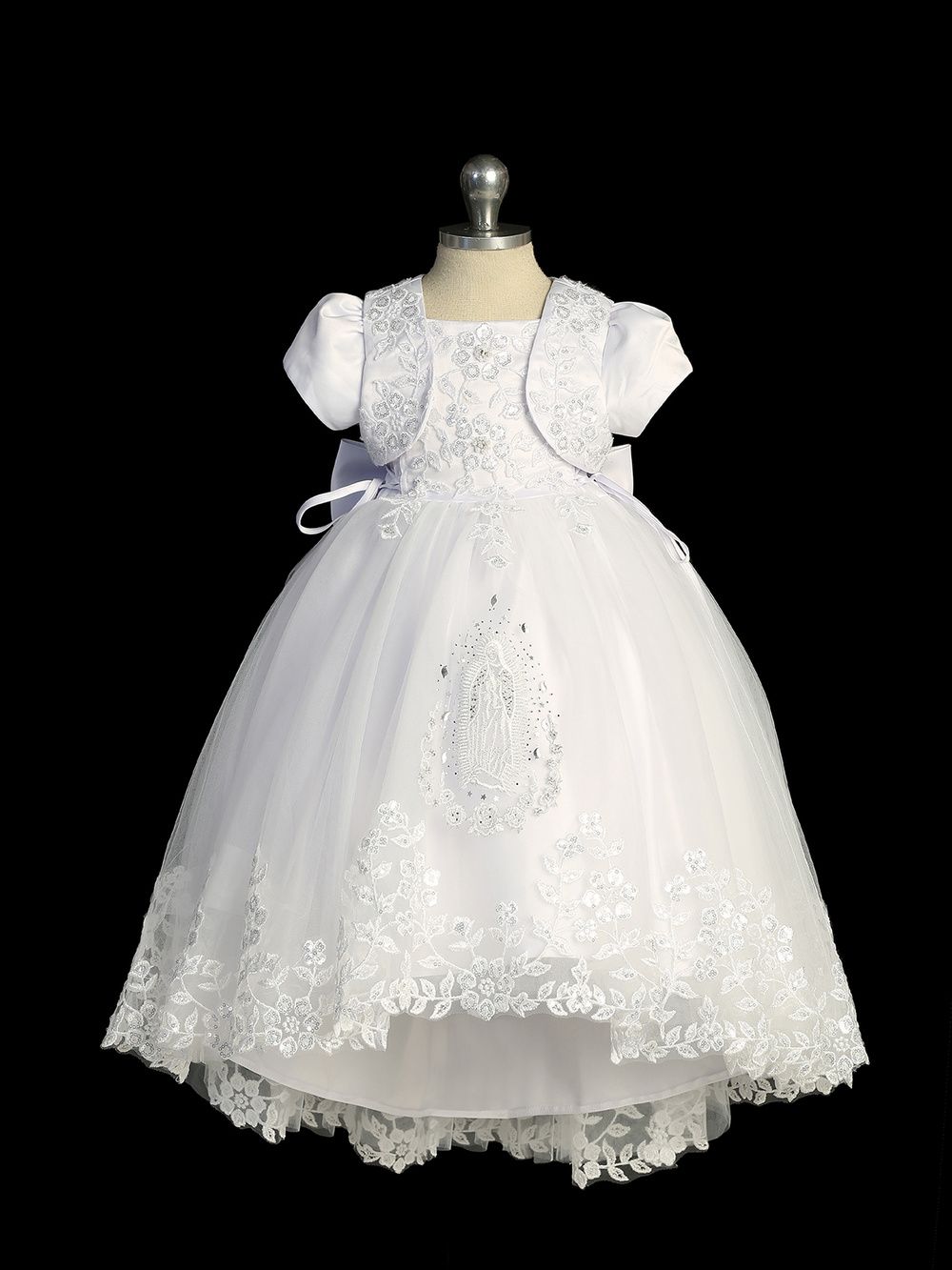2419 White Baptism Dress