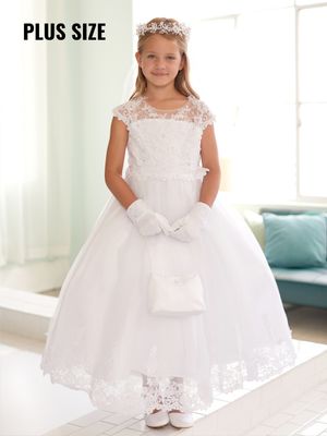 5730X Husky White Communion/flower Girl Dress