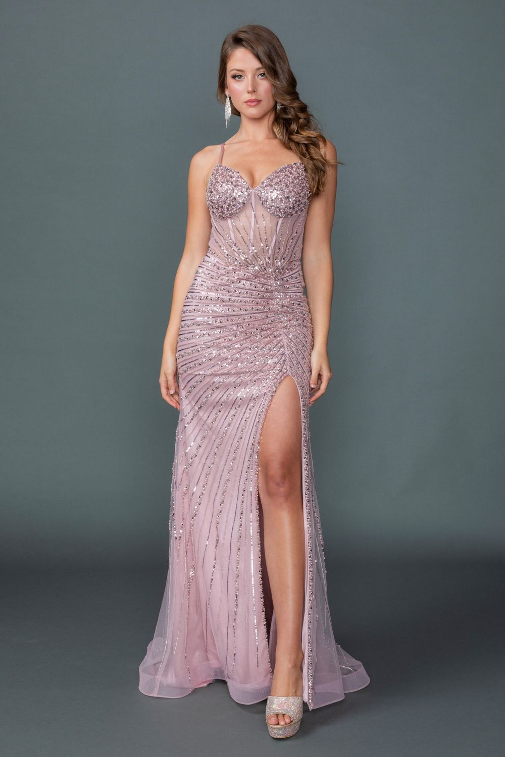 4610 Dusty Rose Prom/Evening Dress