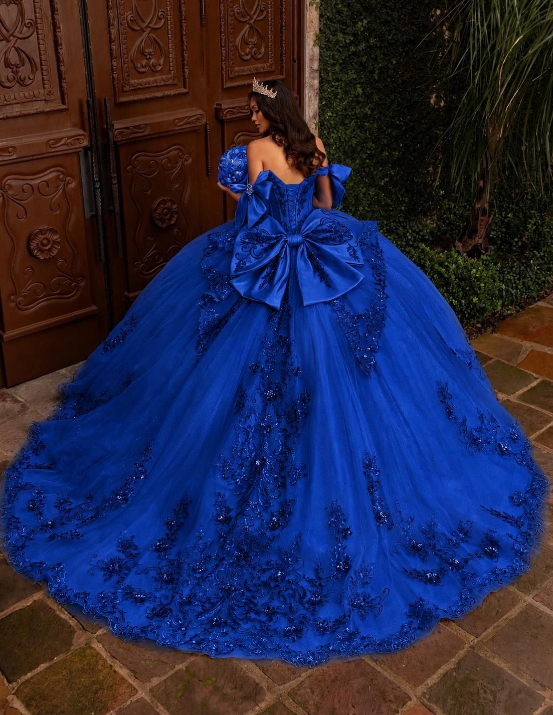 Rq3155 Royal Blue Quince Dress