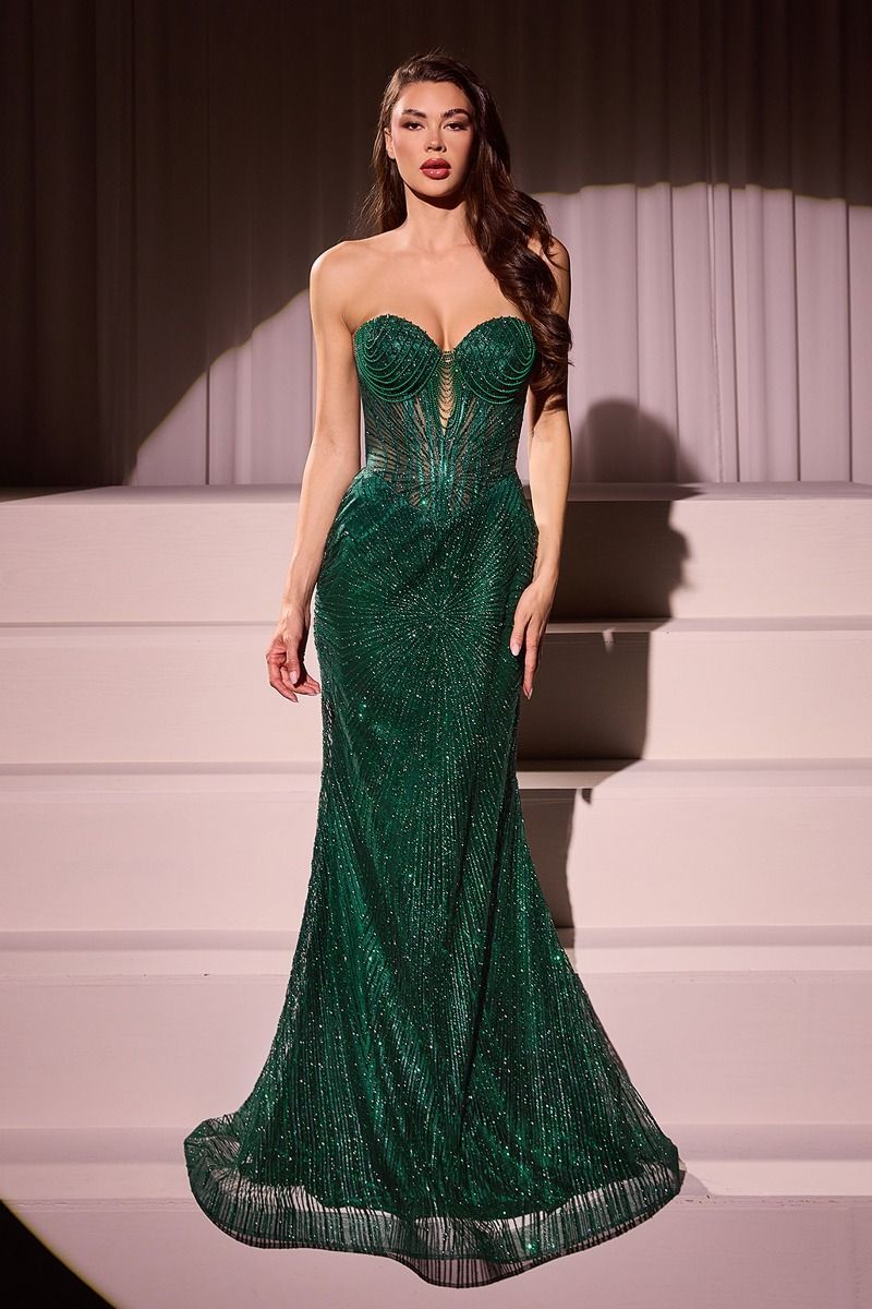 J871 Emerald Prom/evening Dress