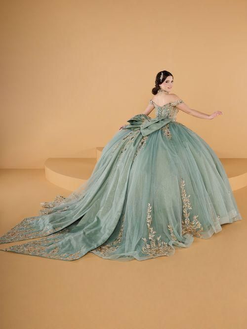 26146 Seafoam/Gold Quince Dress