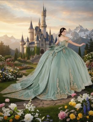 26146 Seafoam/Gold Quince Dress