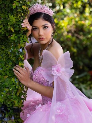 56572 Crystal Pink Quince Dress