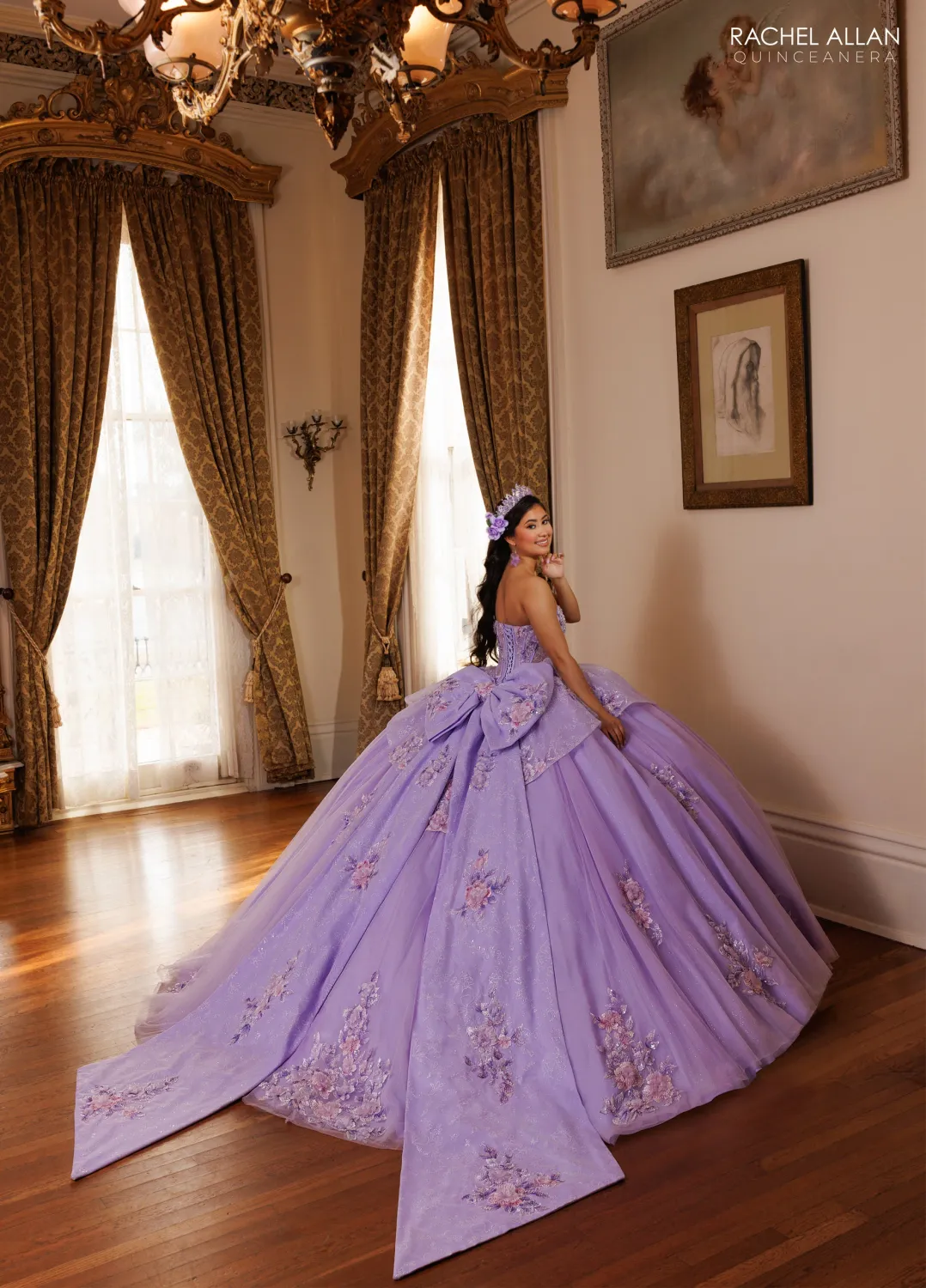 Rq1190 Lilac Multi Quince Dress