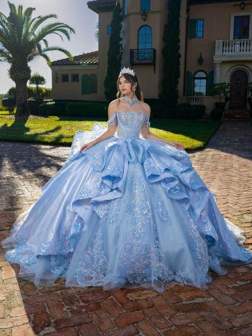 80070 Blue/Sky Quince Dress