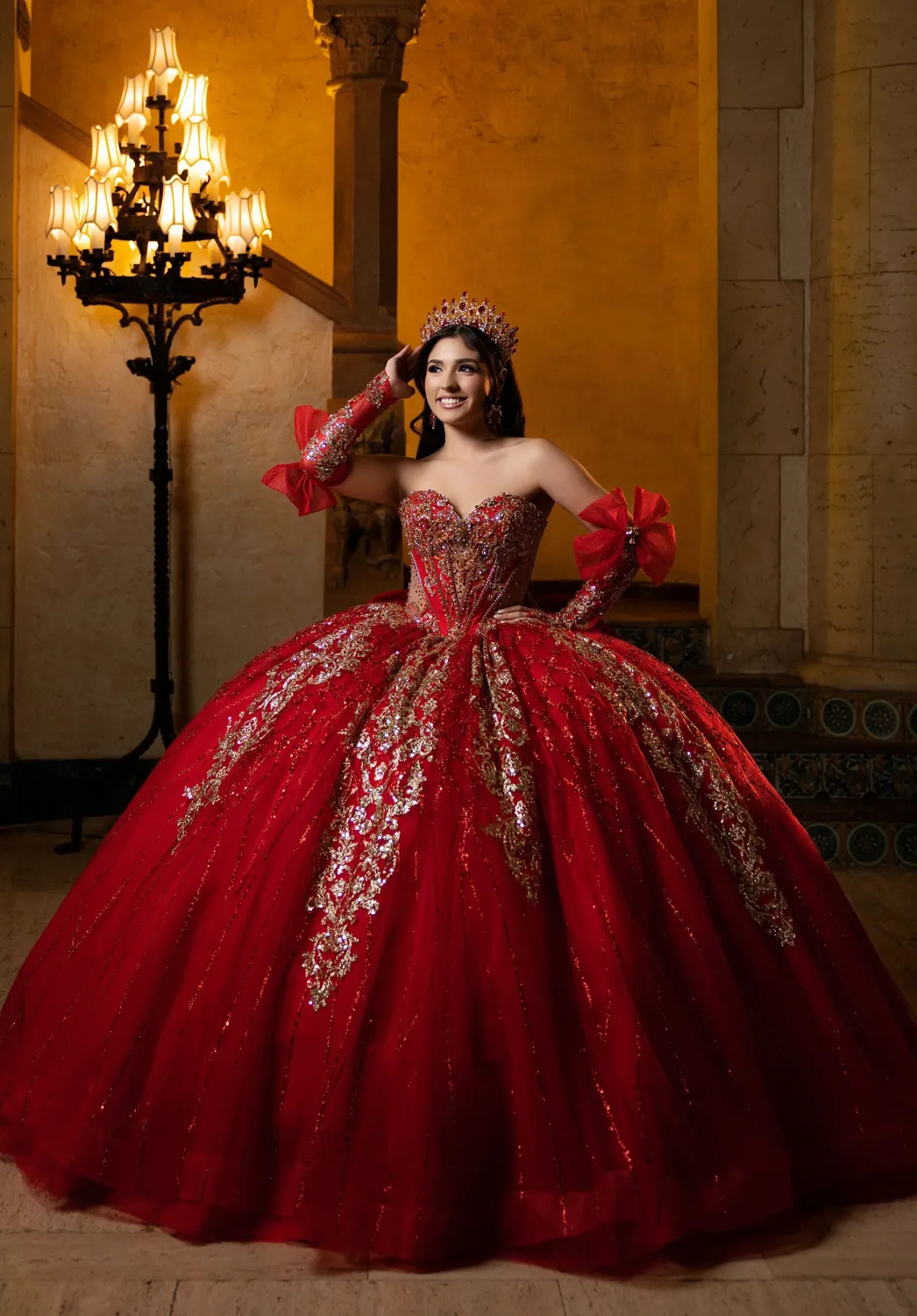 4080059 Scarlet/Gold Quince Dress