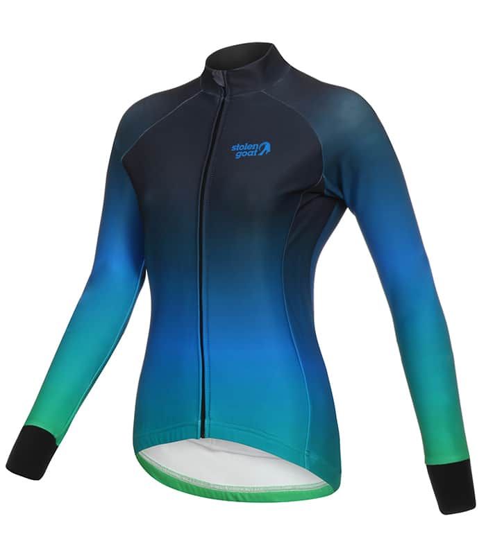 Maillot Stolen Goat Orkaan LS Femme Bleu Pure