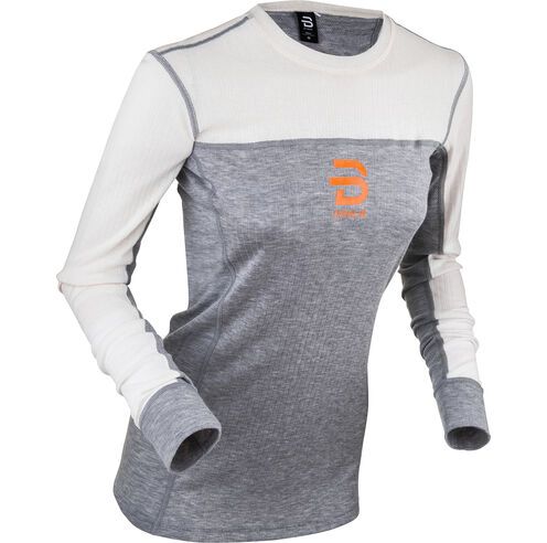 Sous-vêtement Bjorn Daehlie Performance-Tech LS Femme Gris/Blanc , Size: Small