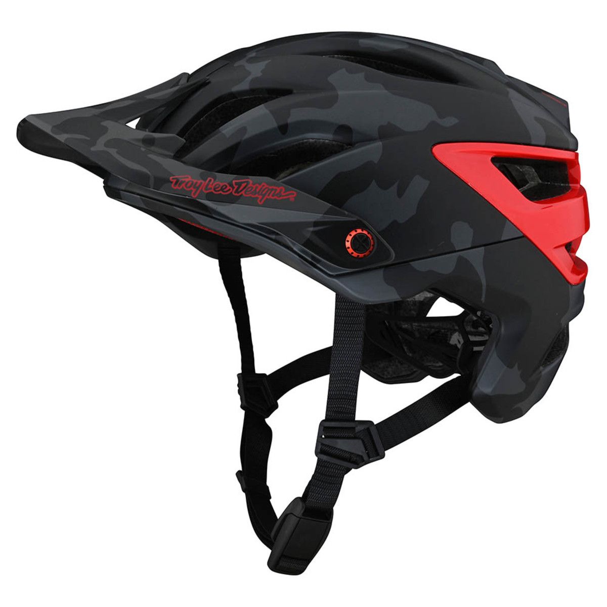 Casque Troy Lee Designs A3 Mips Noir Camo/Rouge