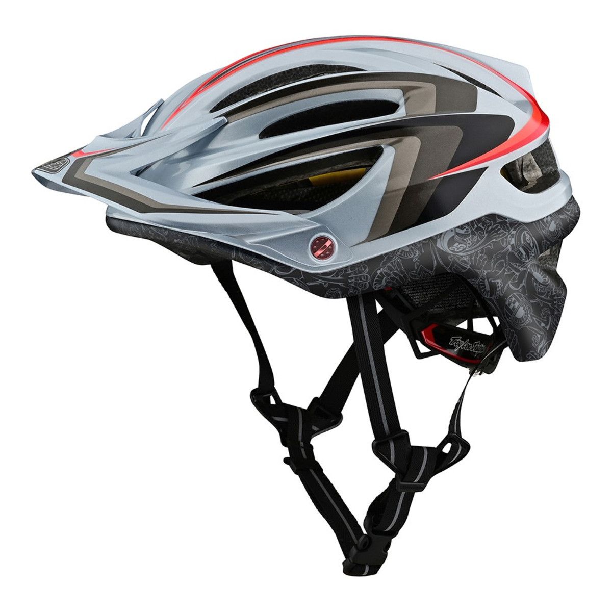 Casque Troy Lee Designs A2 Mirage Mips Gris